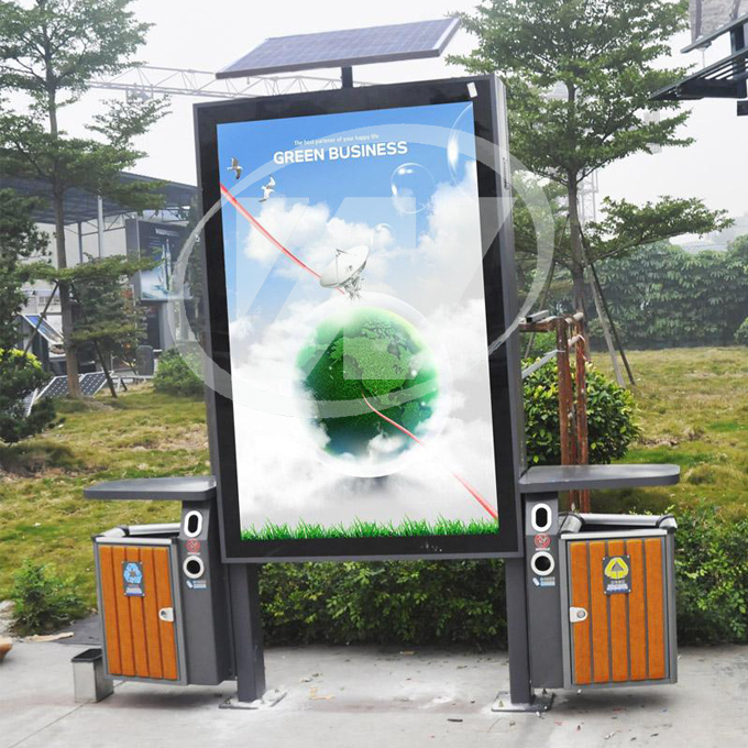 曲靖太阳能广告垃圾桶一体灯安装批发